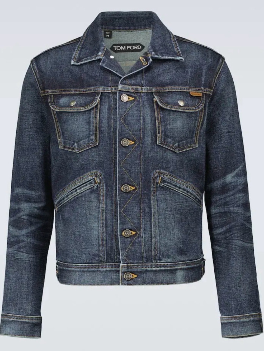 NWT - Tom Ford Indigo Blue Denim Trucker Jacket